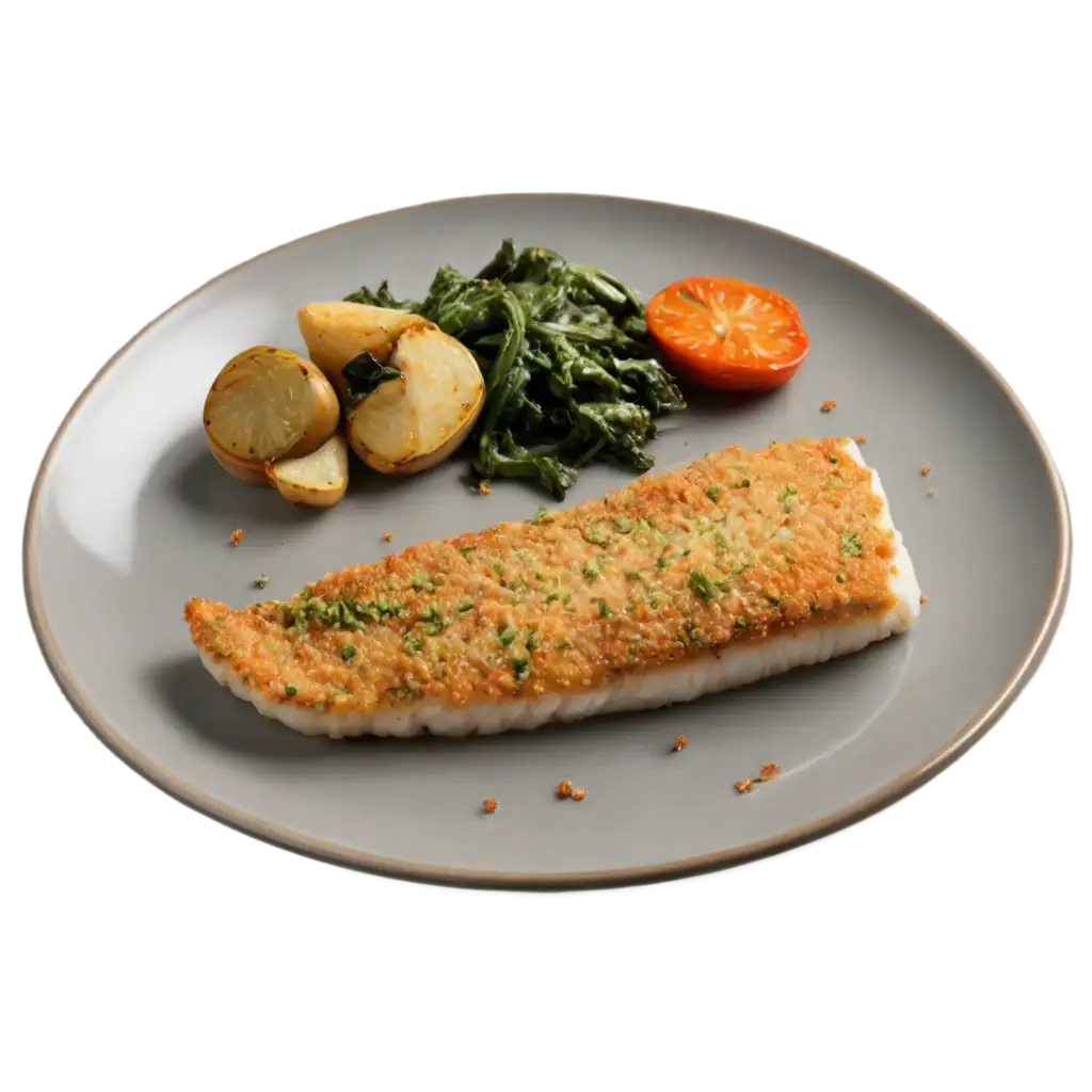 HerbCrusted-Cod-with-Roasted-Vegetables-PNG-Image-for-Culinary-Design-and-Marketing