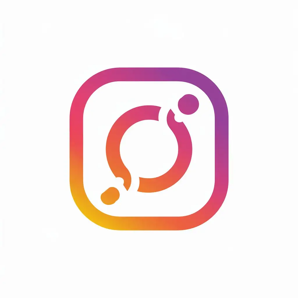 LOGO Design for Instagram Handle Stickers Modern Minimalist Design with Clear Background