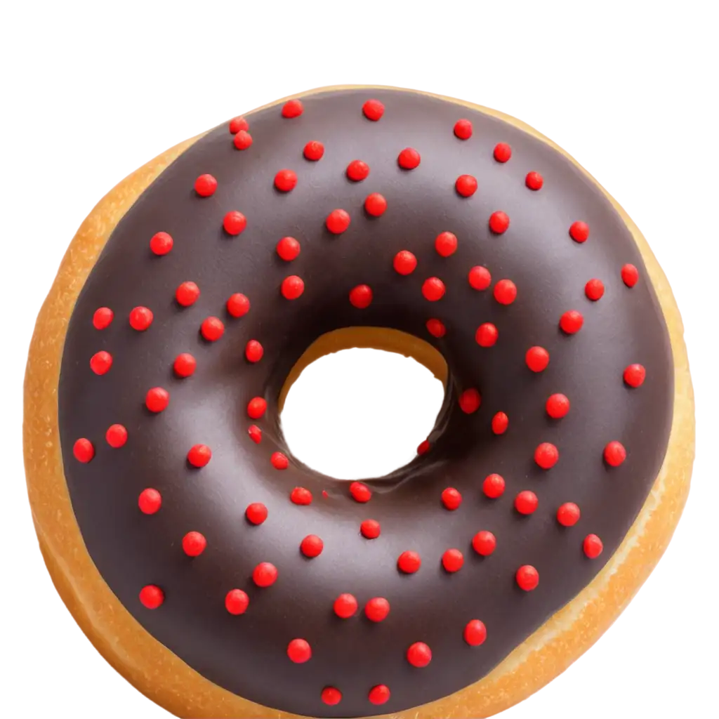 Donut-with-Red-Sprinkles-PNG-Image-for-HighQuality-Visuals