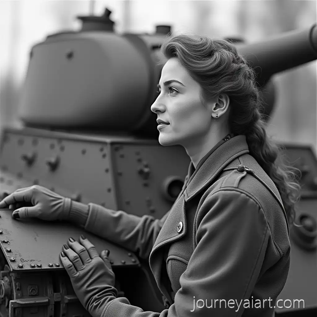 Female-MechanicDriver-Operating-T34-Tank-UnderTank-mechanic-driver-Male-Alias