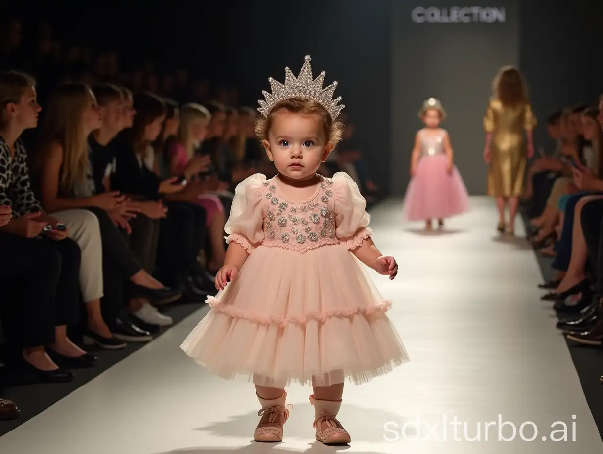 Baby-Model-in-Princess-Aurore-Inspired-Fashion-at-Paris-Collection-Runway