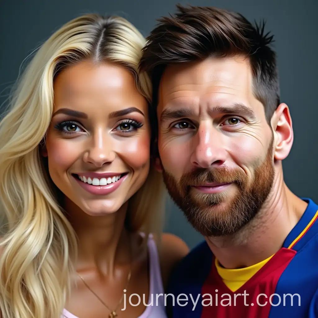 Shakira-and-Lionel-Messi-Portrait-Fusion-with-Unique-Features