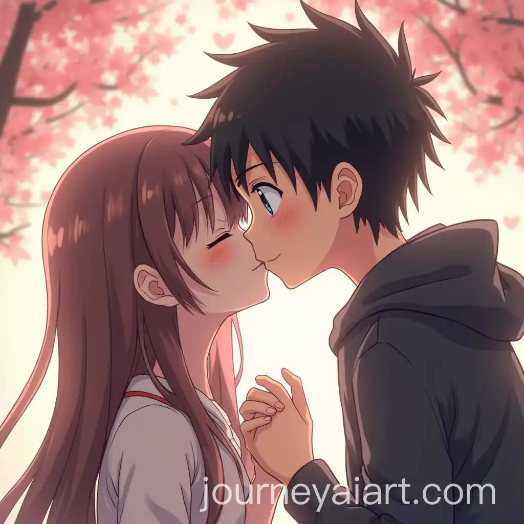 Anime-Couple-Sharing-a-Kiss-with-a-Surprised-Friend