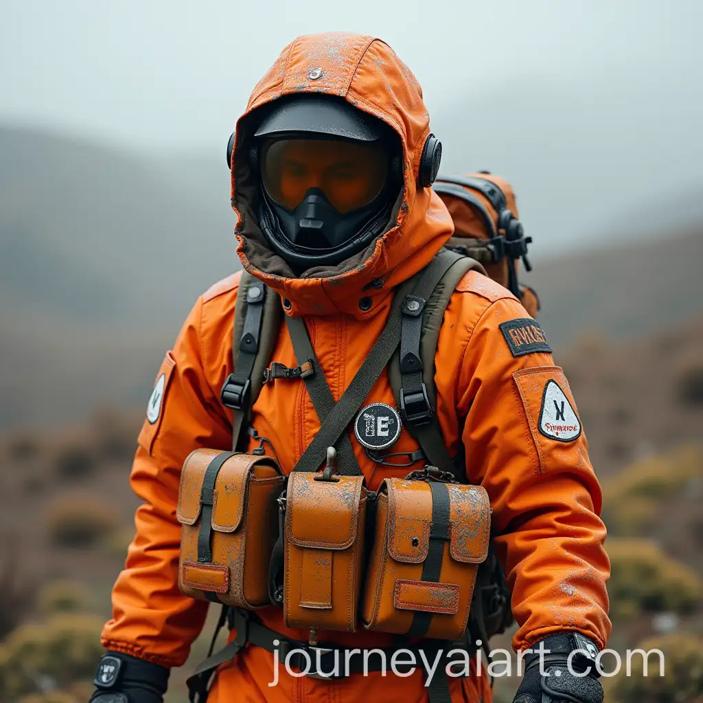 Soldier-Explorer-in-Orange-PostApocalyptic-Survival-Suit