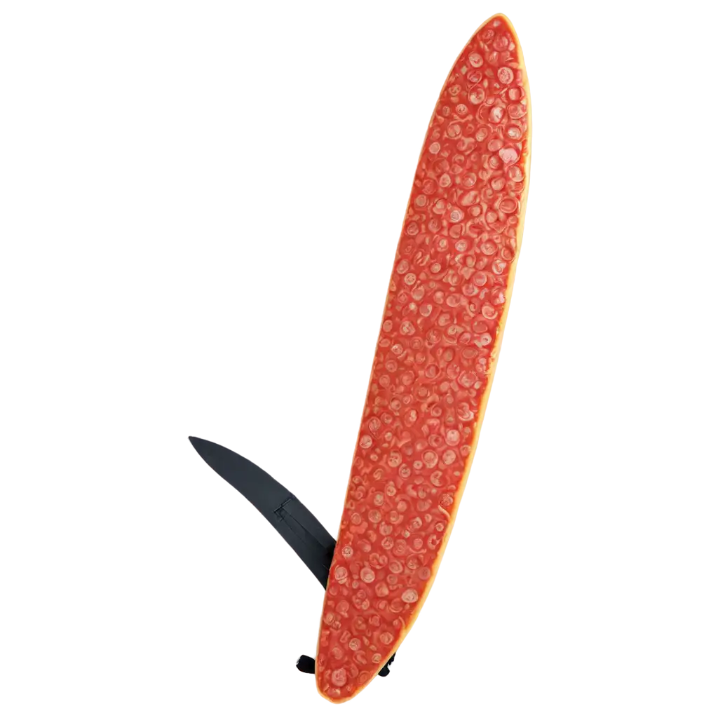 Pepperoni-Surf-Board-PNG-Image-Creative-Concept-for-Visual-Delight