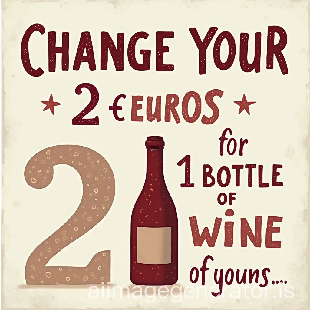 Poster-Change-Your-2-Euros-for-1-Bottle-of-Wine