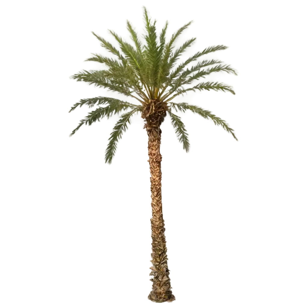 Dense-Date-Palm-Tree-with-Leaves-PNG-Image-for-Versatile-Digital-Use