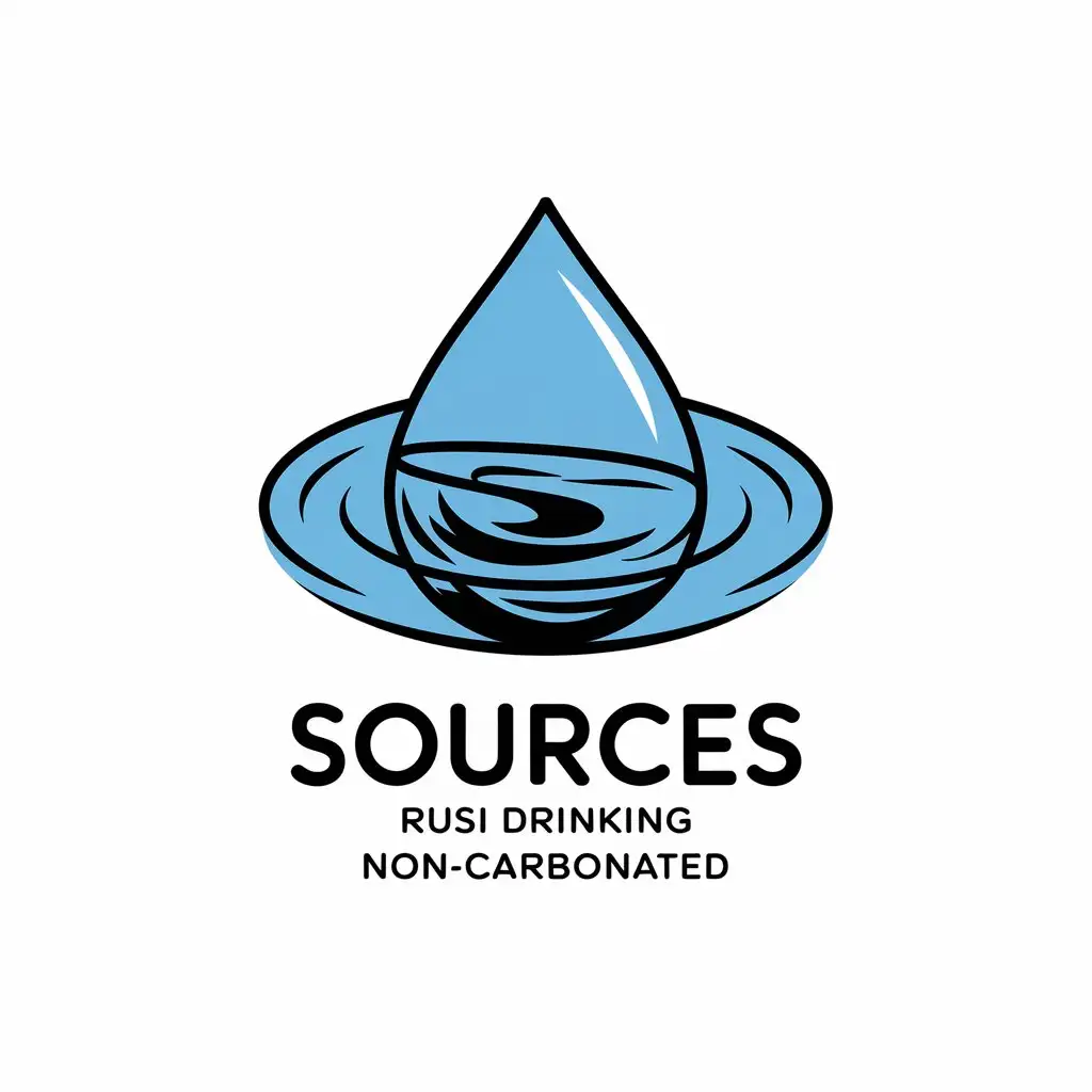 LOGO-Design-For-Sources-Rusi-Drinking-Water-Drop-Symbol-on-Clear-Background