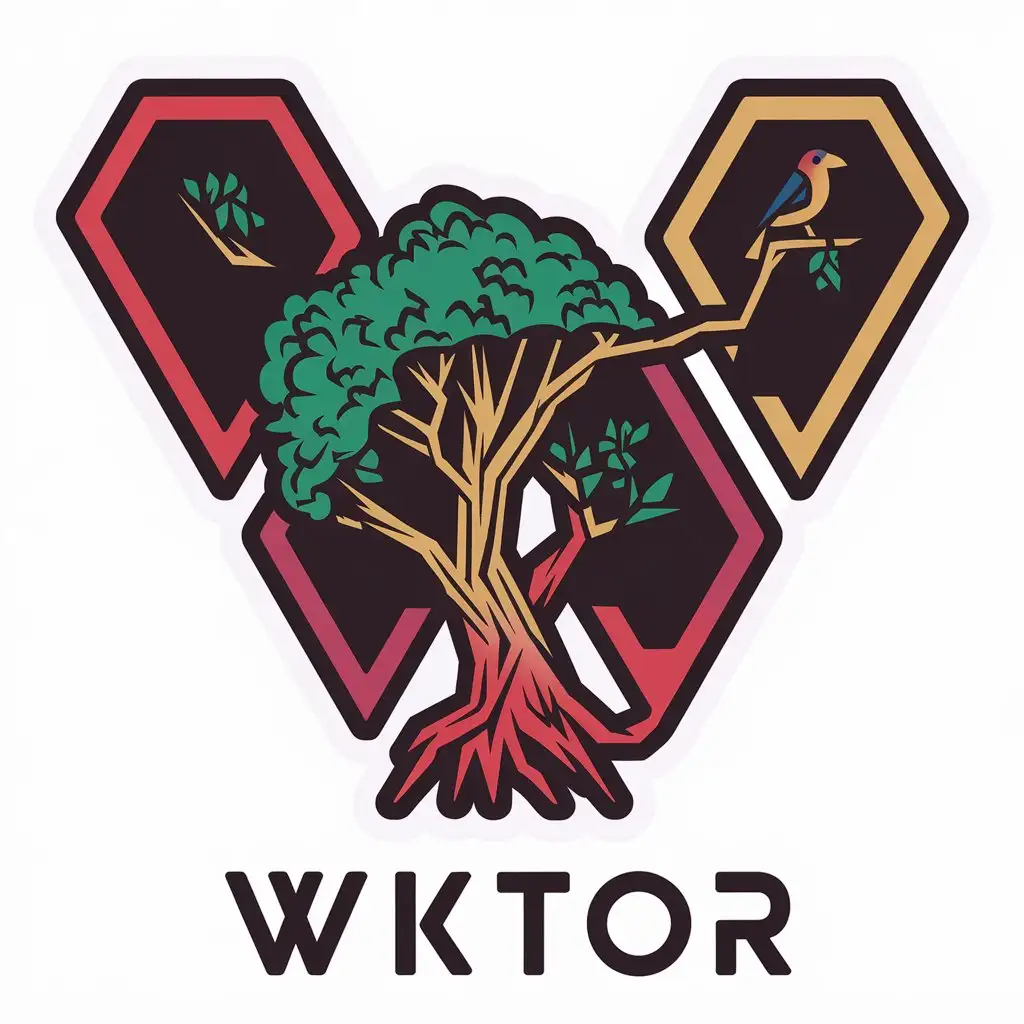 LOGO Design For W I I K T O R Vector Logo Inspired by Dont Starve Together Game