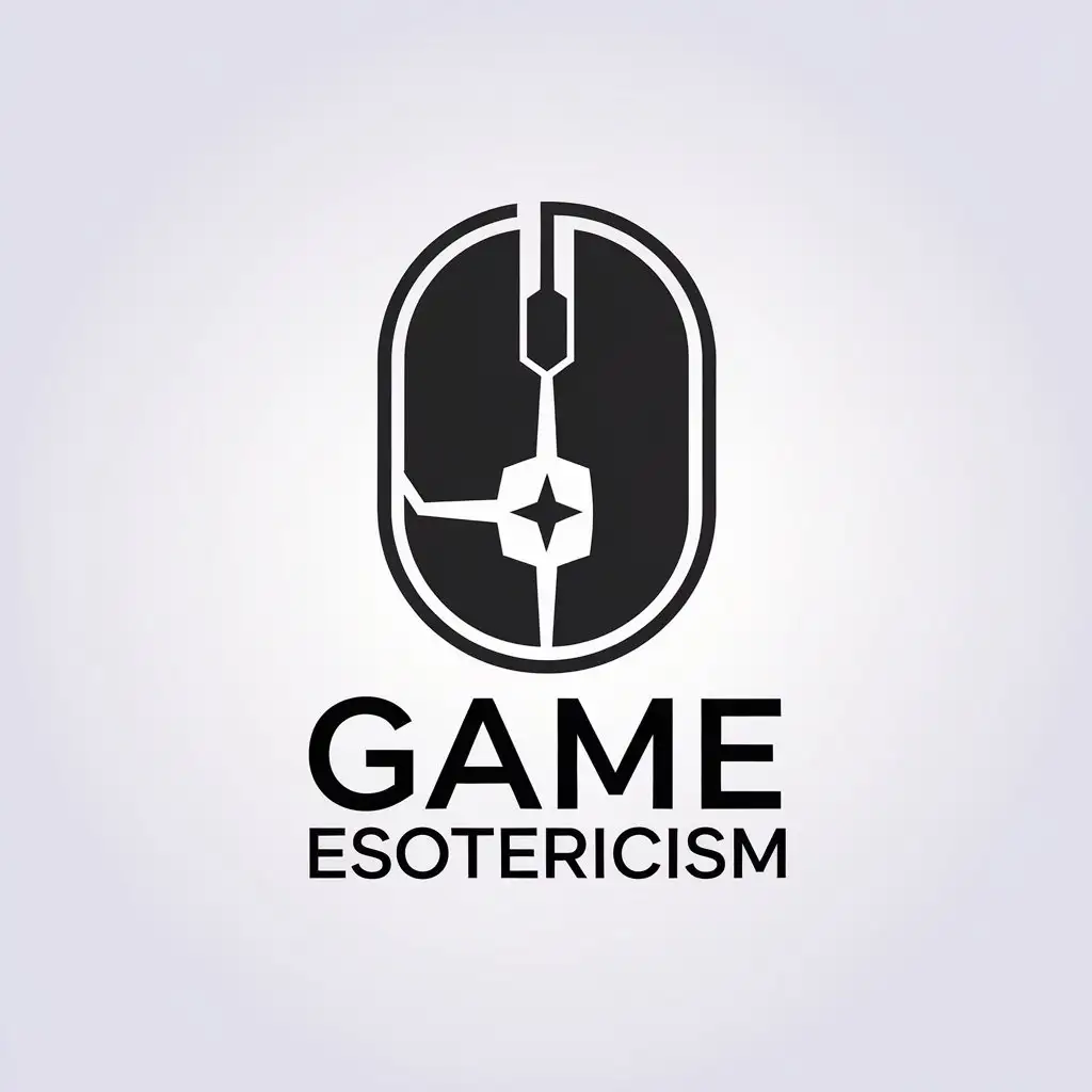 LOGO Design for Game Esotericism Minimalistic Mouse Symbol for the Entertainment Industry