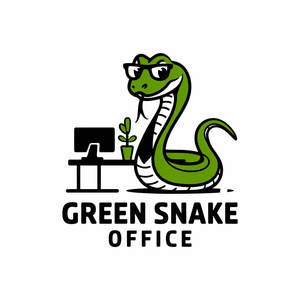 LOGO-Design-for-Green-Snake-Office-Business-Snake-Tie-Theme