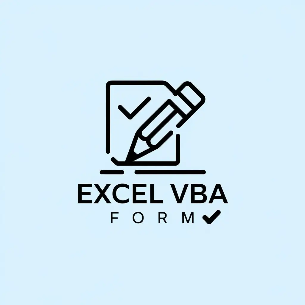 LOGO Design For Excel VBA Form Vibrant and Colorful Interface for Personal Effectiveness Tracking