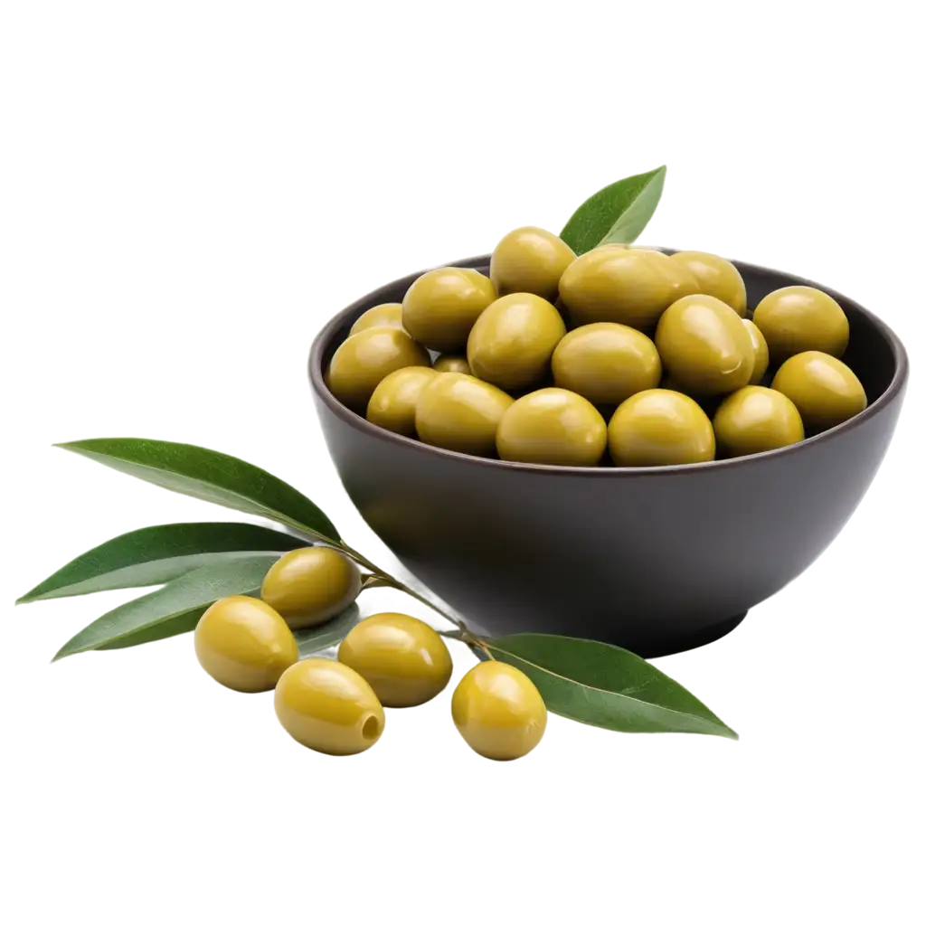 HighQuality-PNG-of-Green-Olives-and-Mediterranean-Cuisine-for-Culinary-Photography