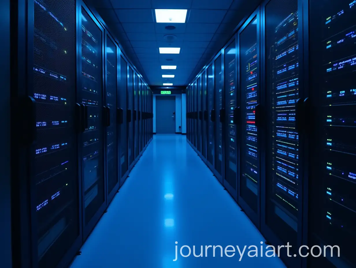 Server-Room-with-Cabinets-Wires-and-Glowing-Lights-in-Blue-Tones