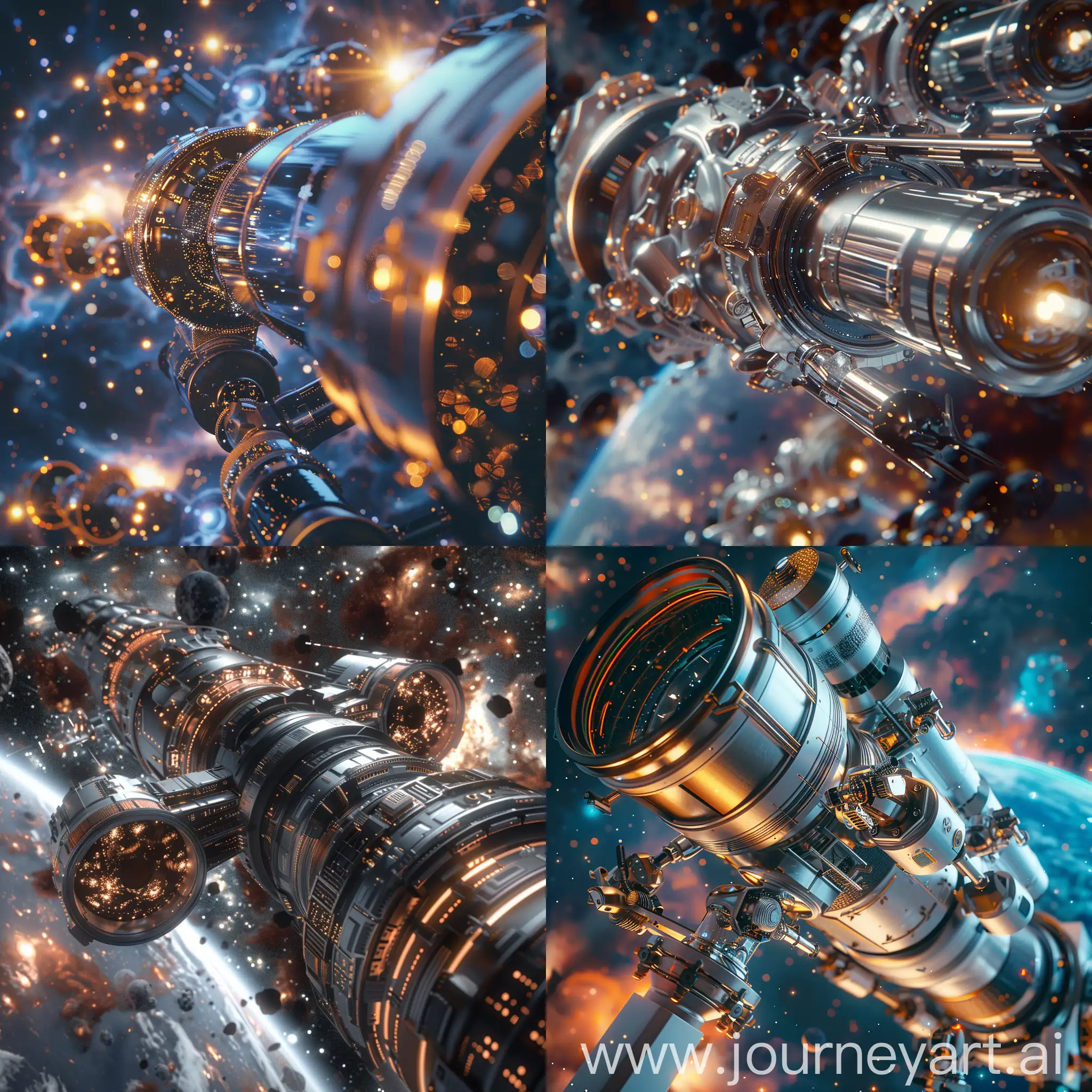 Futuristic-Space-Telescope-in-Cosmic-Exploration-Scene