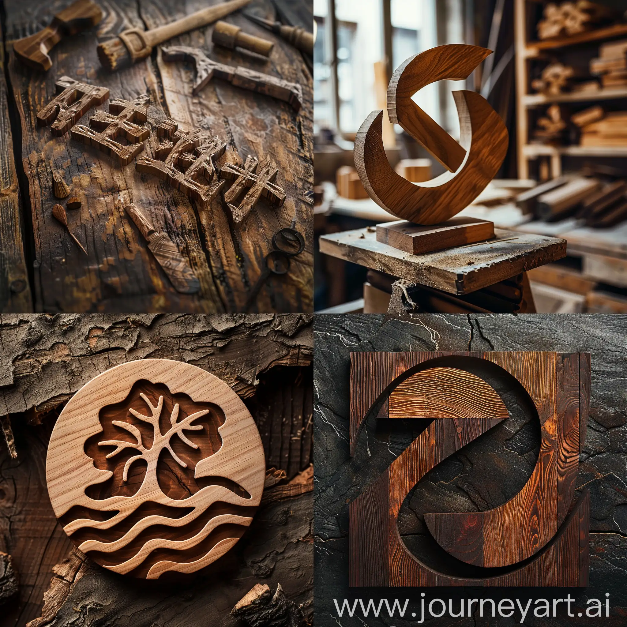 Handcrafted-Wooden-Items-Logo-Design-for-Na-opushke-Carpentry-Workshop