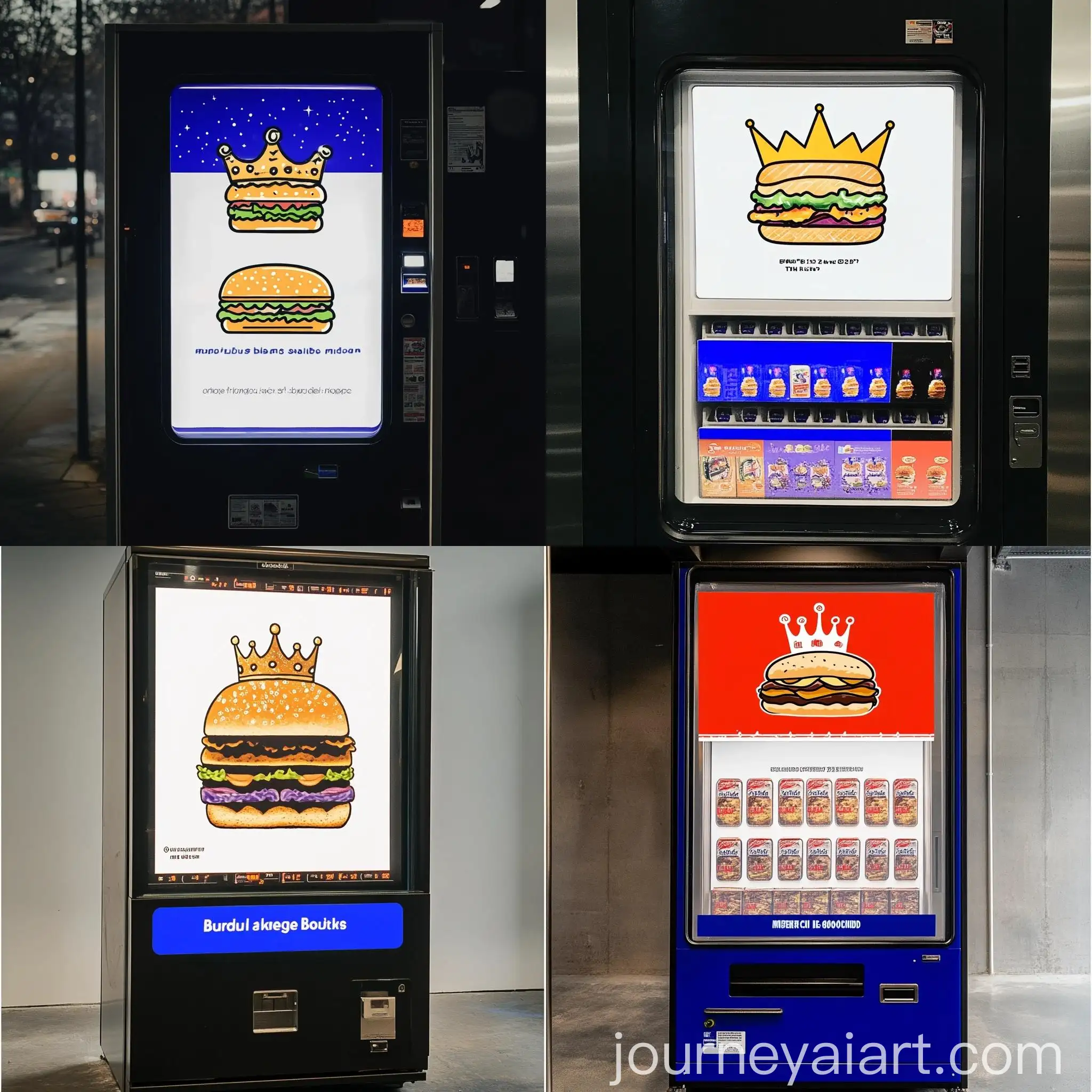 Sandwich-Crown-Vending-Machine-Business-Logo-Design