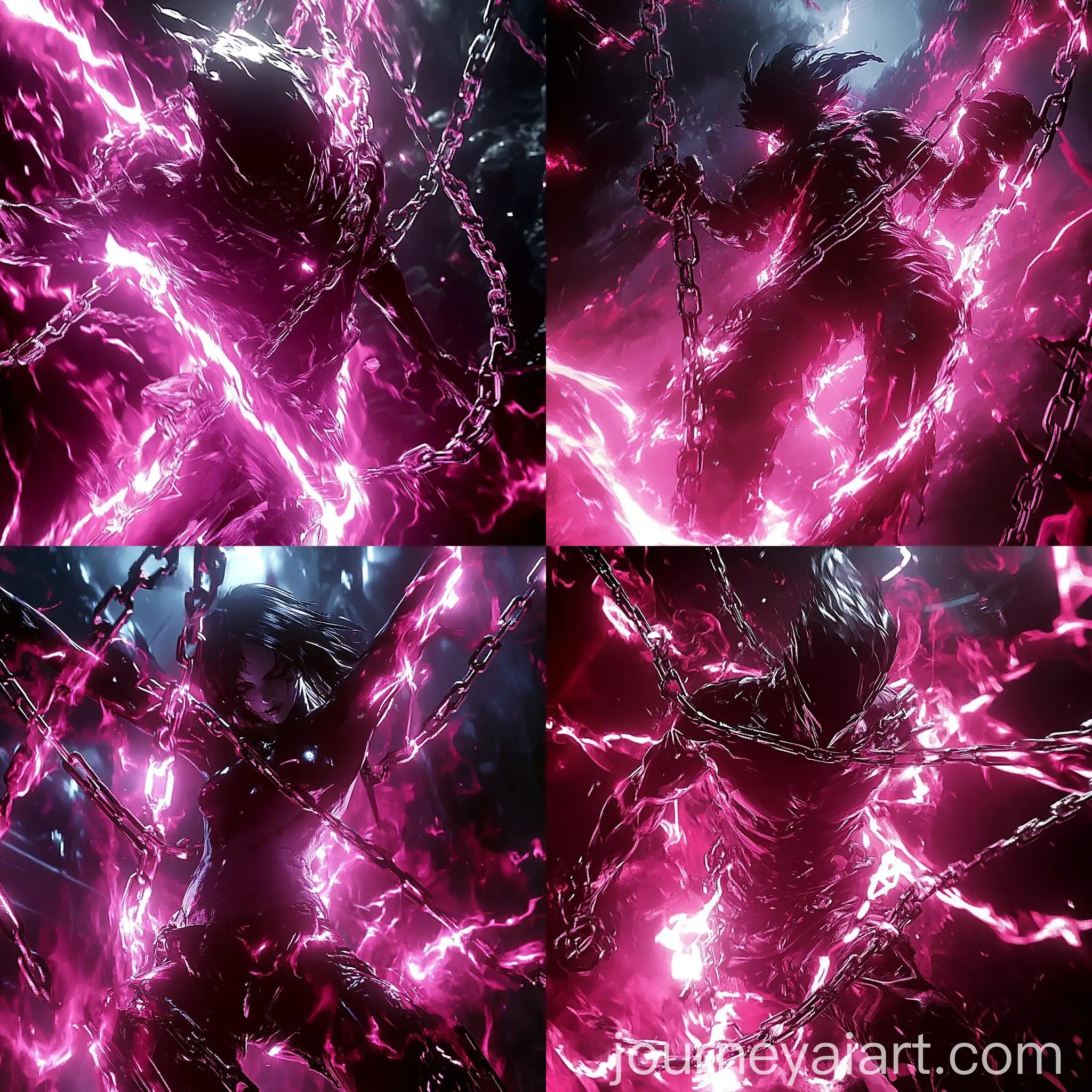 Aggressive-Abstract-Character-in-Chains-Eiz-Kat-Inspired-Anime-Art