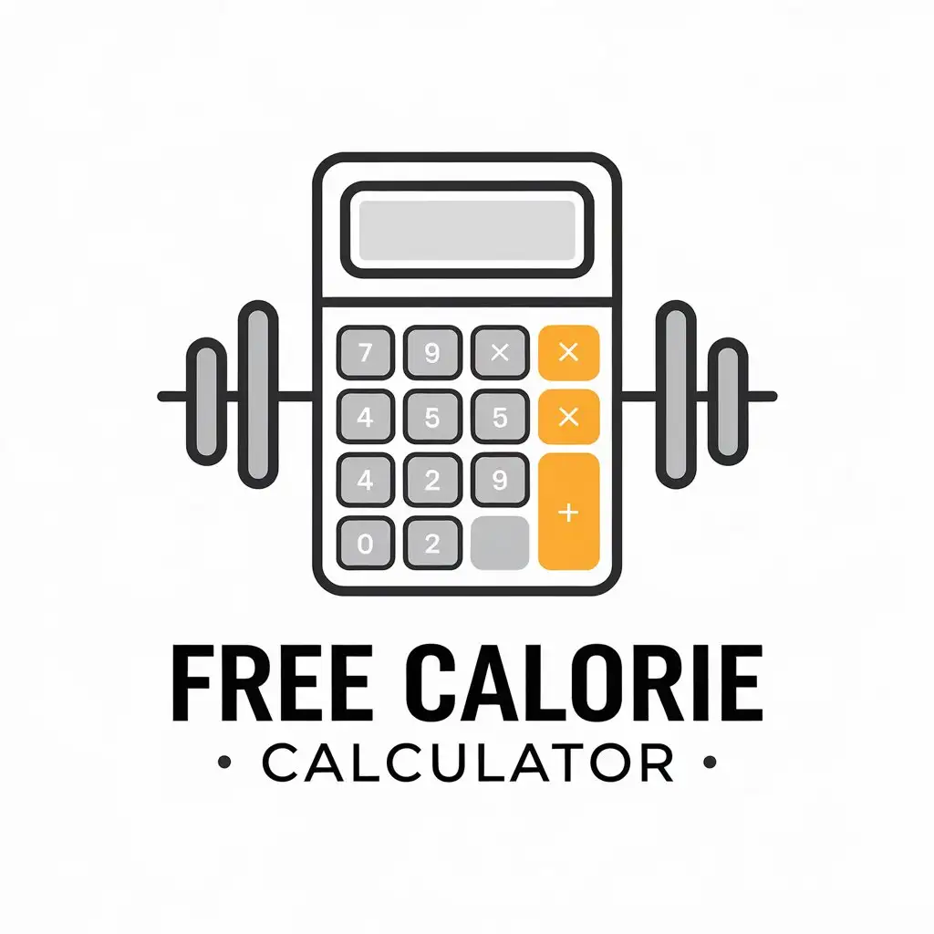 LOGO Design for Free Calorie Calculator Vector Design with Calculator Symbol for Sports Fitness Industry