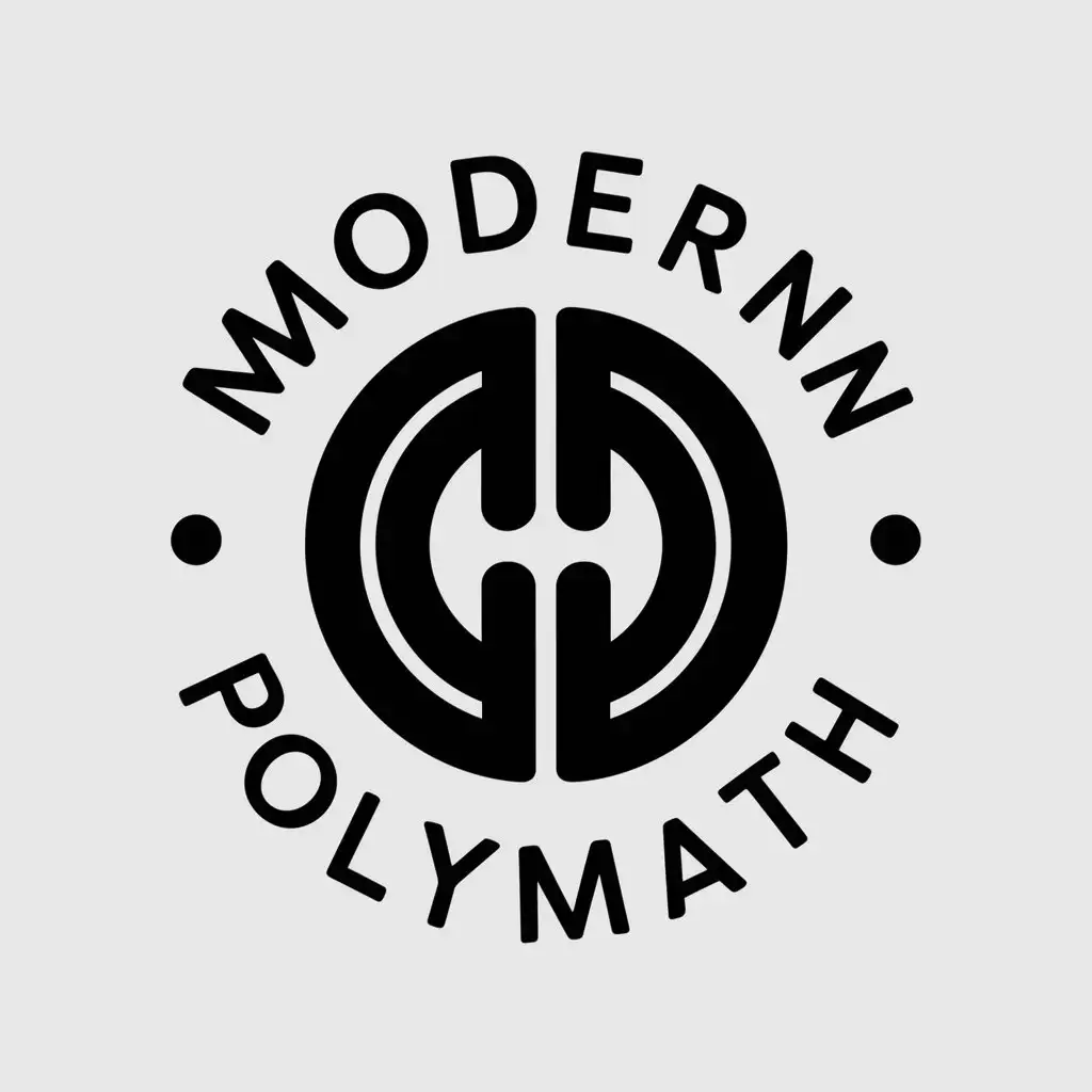 LOGO Design For Modern Polymath Educational Podcast Emblem with Diverse Expertise Theme