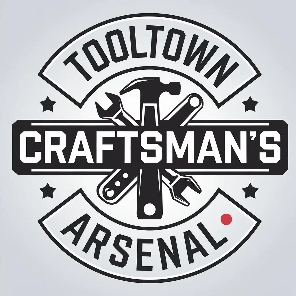 LOGO Design for TOOLTOWN CRAFTSMANS ARSENAL Hardware Tools Theme with Clear Background