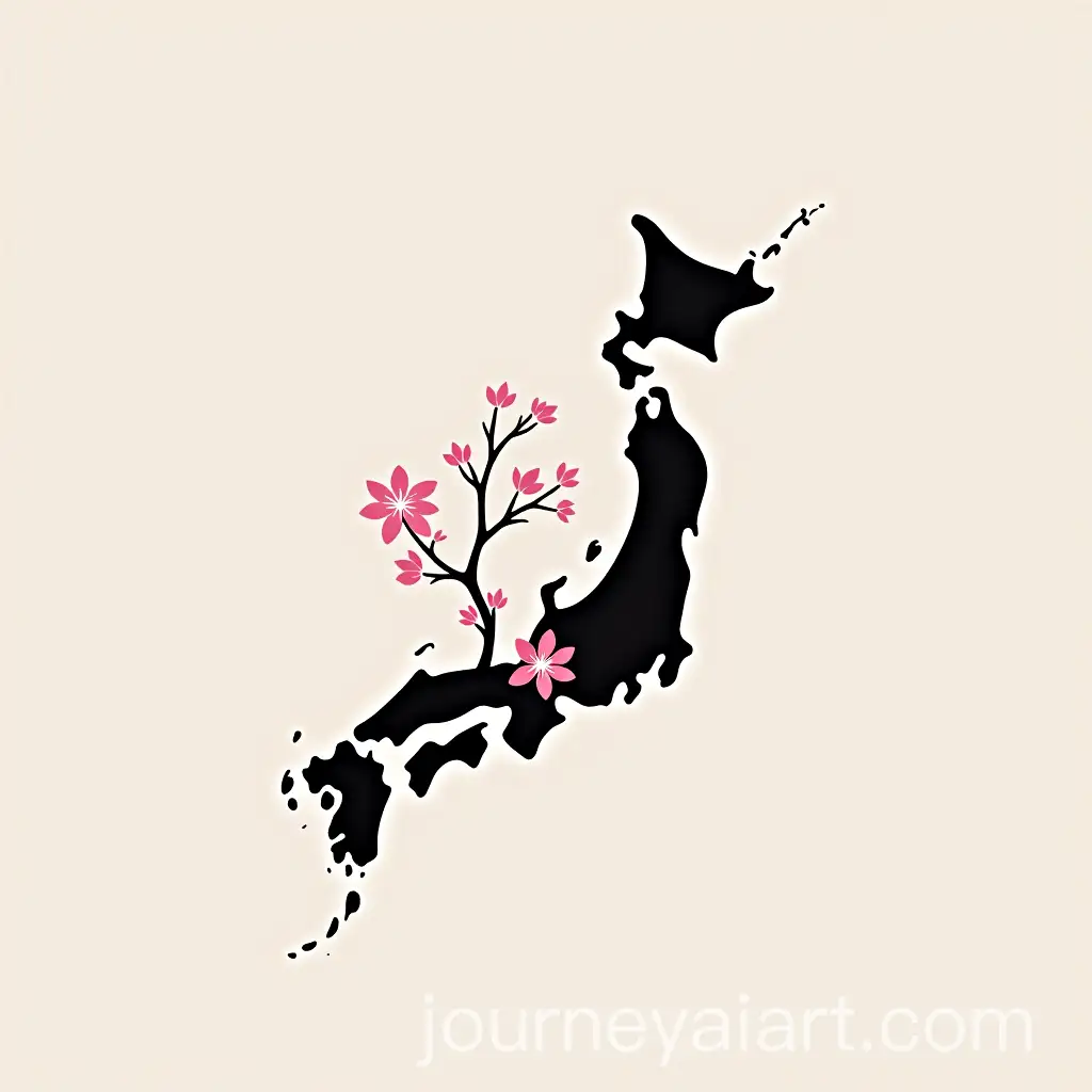 Elegant-MinimalistLogo-Design-Prompt-Expansion-Japan-Map-with-Blooming-Cherry-Blossom-Logo