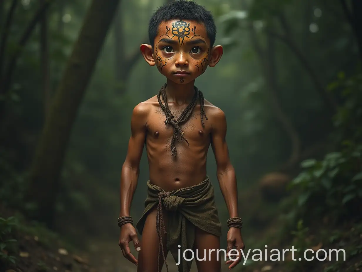 Kai-Tian-the-Jungle-Tribe-Historian-with-Tribal-Paintings-and-Piercing-Jade-Eyes