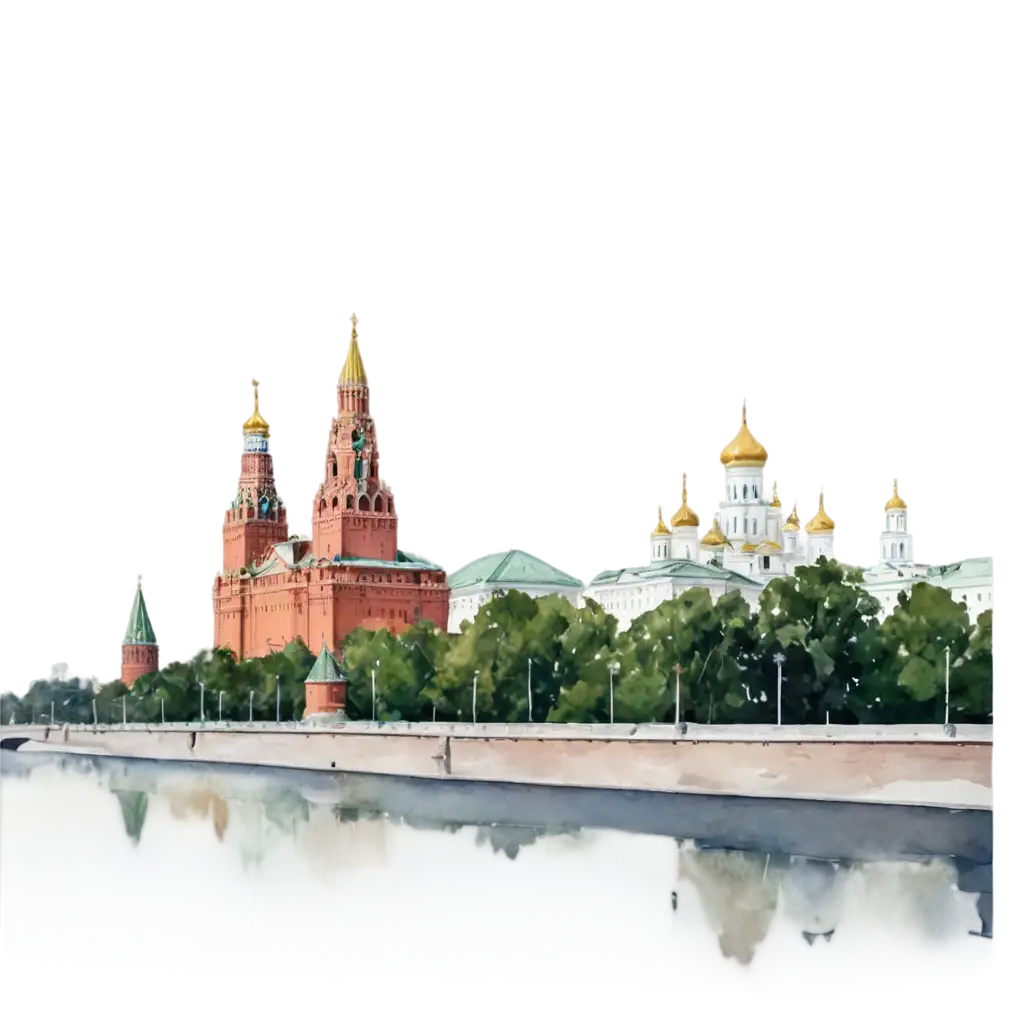 Watercolor-Painting-of-Moscow-Kremlin-PNG-HighQuality-Transparent-Image-for-Diverse-Uses