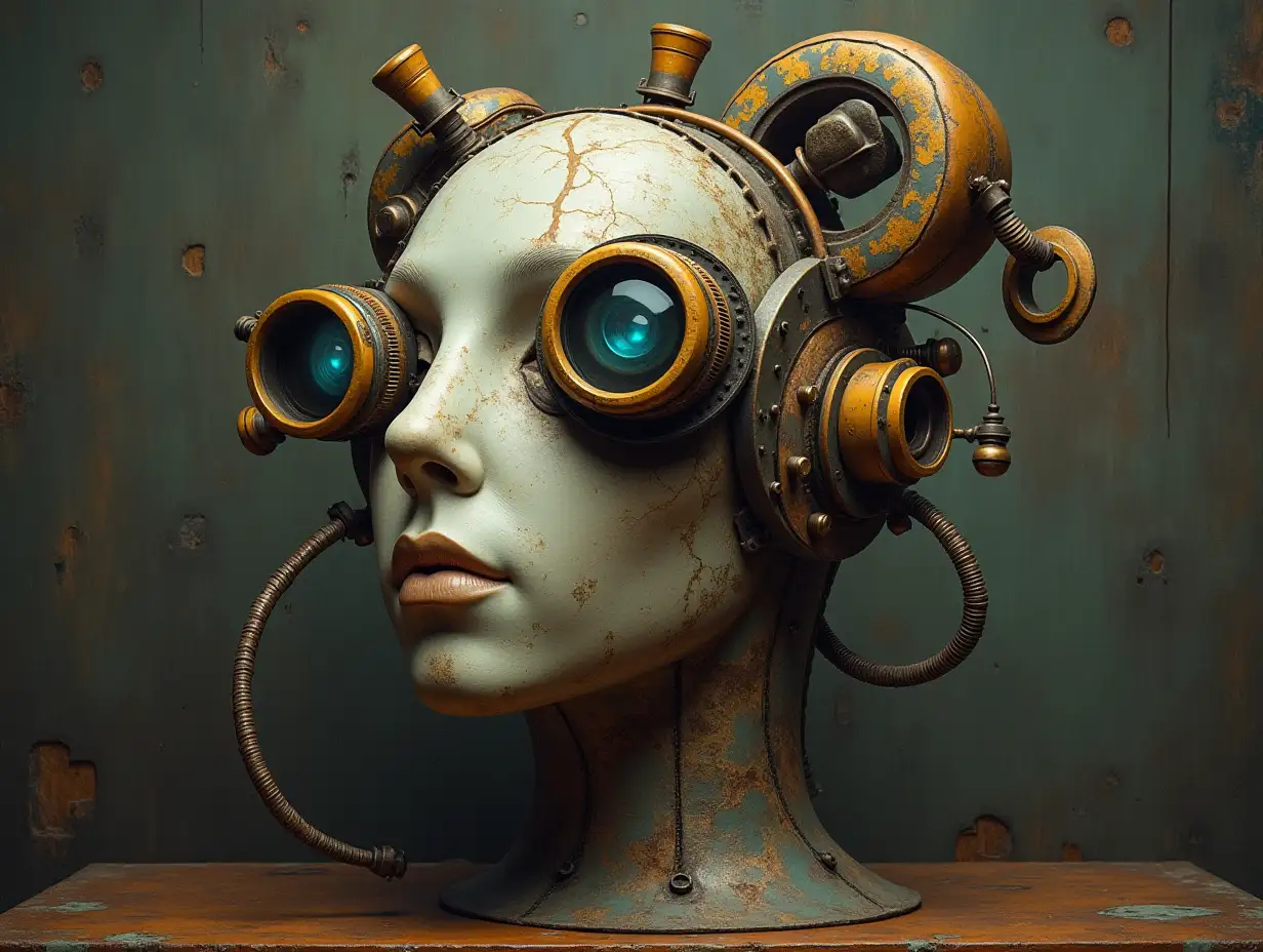 Surrealistic questions for the artificial unconscious of Steampunk