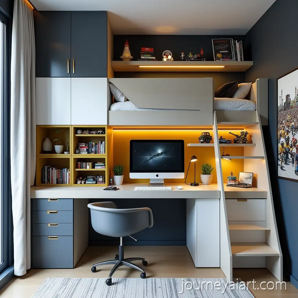 Modern-Teenage-LEGO-Collectors-Room-with-Smart-Layout-and-Display-Features