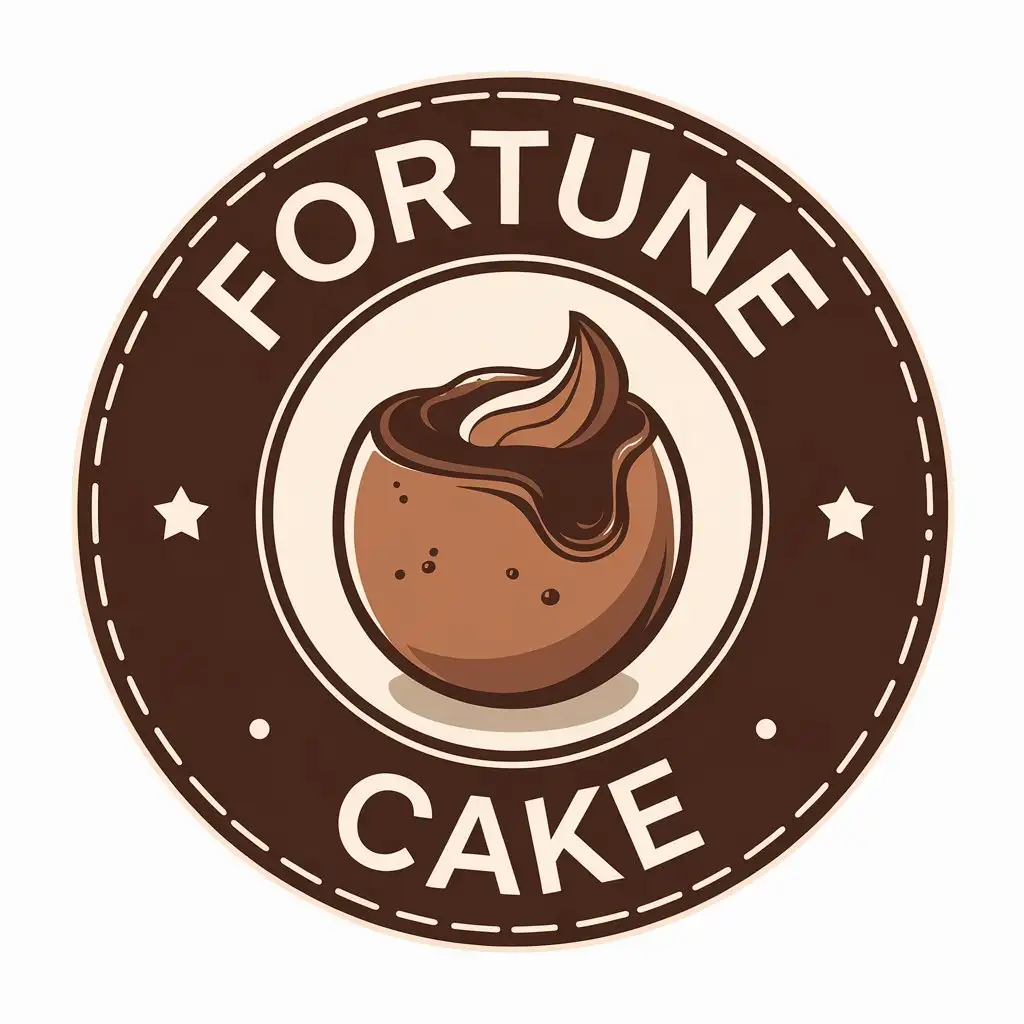 LOGO Design for Fortune Cake Choco Lava Cake Balls with a Touch of Elegance for the Restaurant Industry