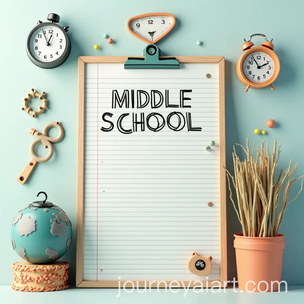 Realistic-3D-Middle-School-Admission-Flyer-Design