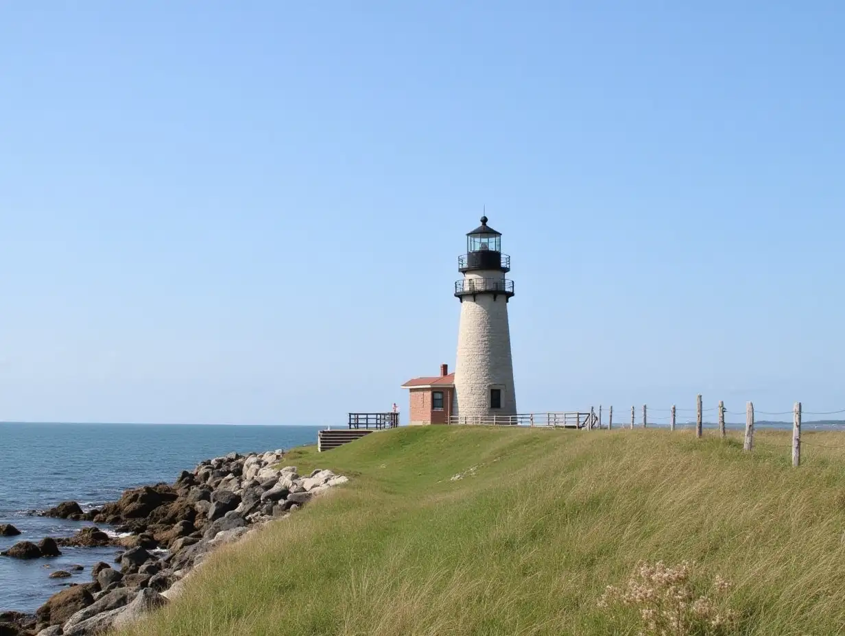 Historic-Scituate-Lighthouse-Amidst-Coastal-Scenery