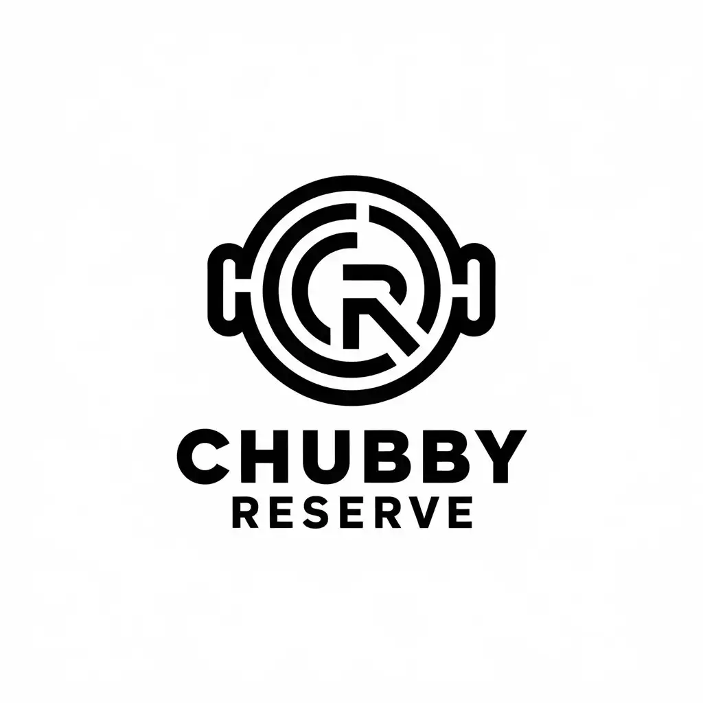 LOGO Design for Chubby Reserve Vector Design with CR Monogram and Clear Background