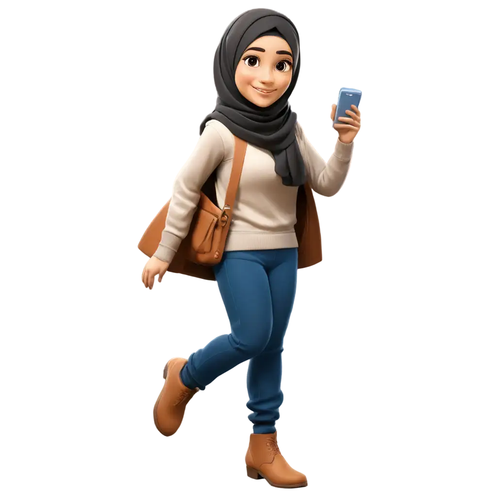 Hijabi-Professional-Graphic-Designer-Girl-PNG-Image-Creative-Concept-Visualization