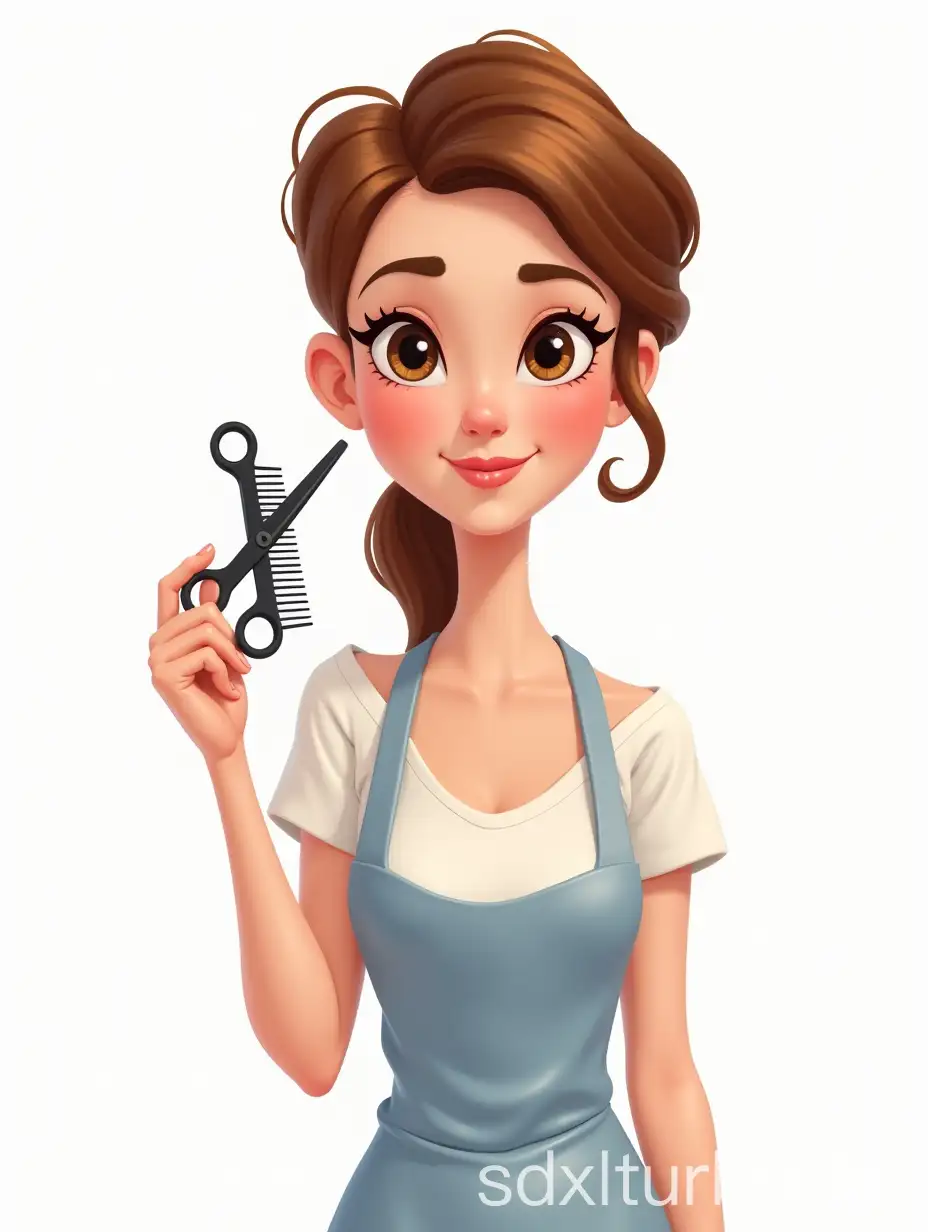 DisneyInspired-Hair-Stylist-Character-with-Scissors-and-Comb