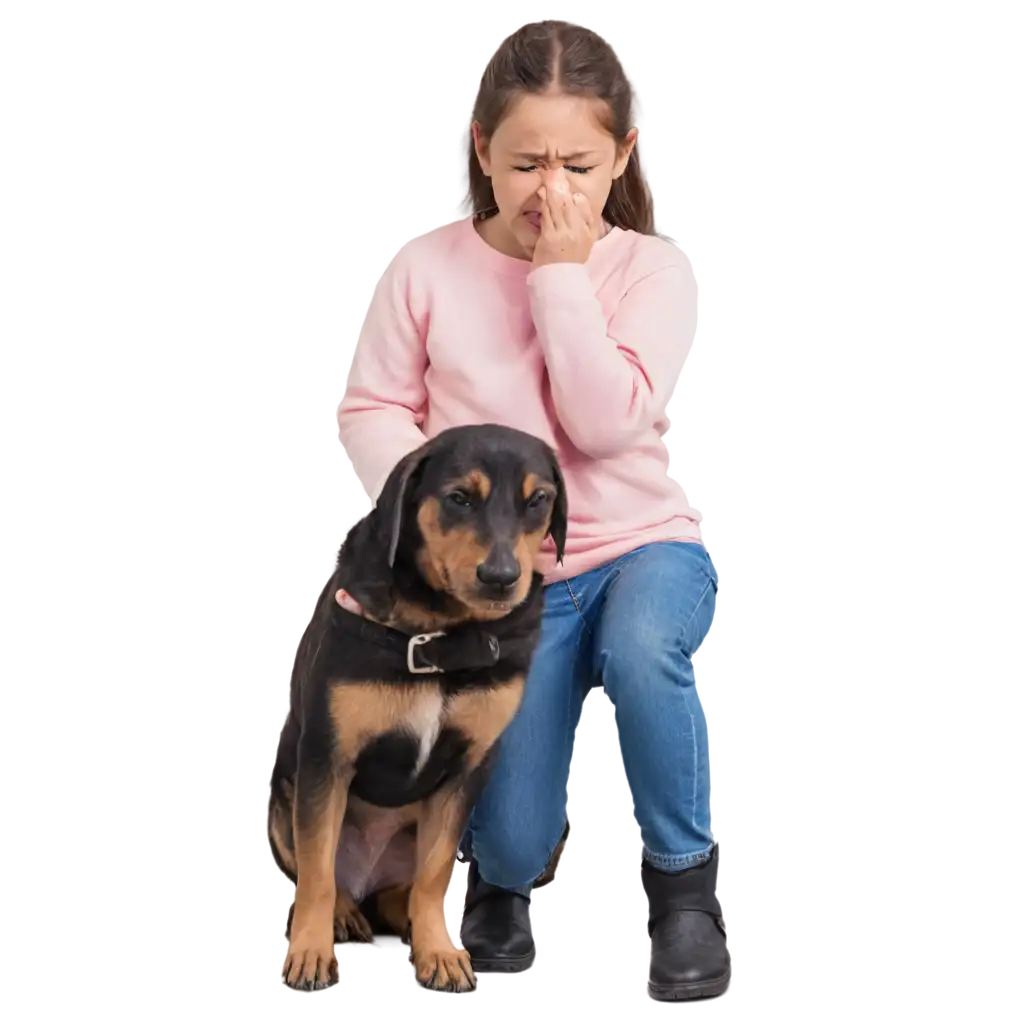 Girl-Crying-with-Dog-PNG-Image-Emotional-Bond-Captured-in-HighQuality-Format