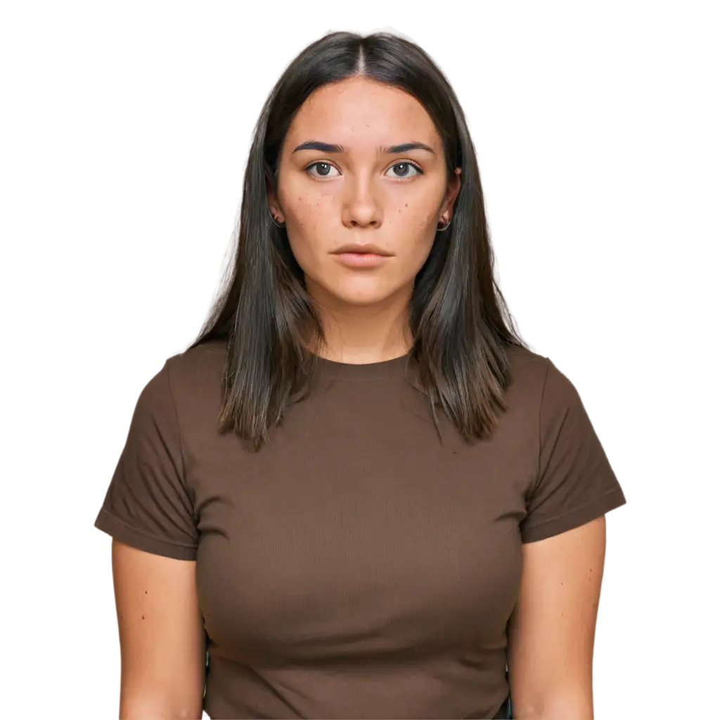 Realistic-PNG-Image-of-a-28YearOld-American-Woman-with-Acne-Scars-and-Freckles