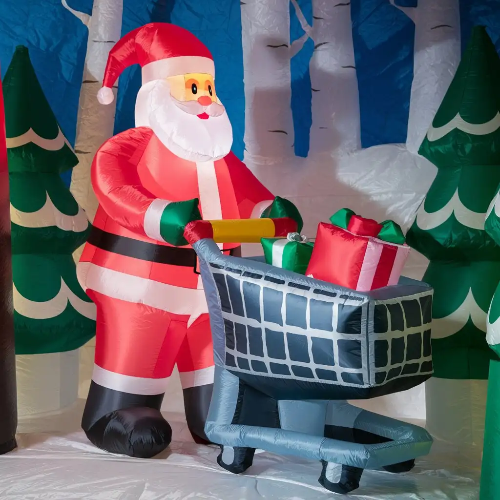 Santa-Claus-Inflatable-Christmas-Decoration-with-Shopping-Cart