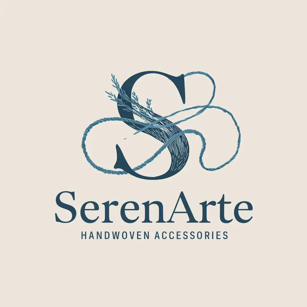 Therapeutic Handmade Bead Weaving SerenArte Logo Design