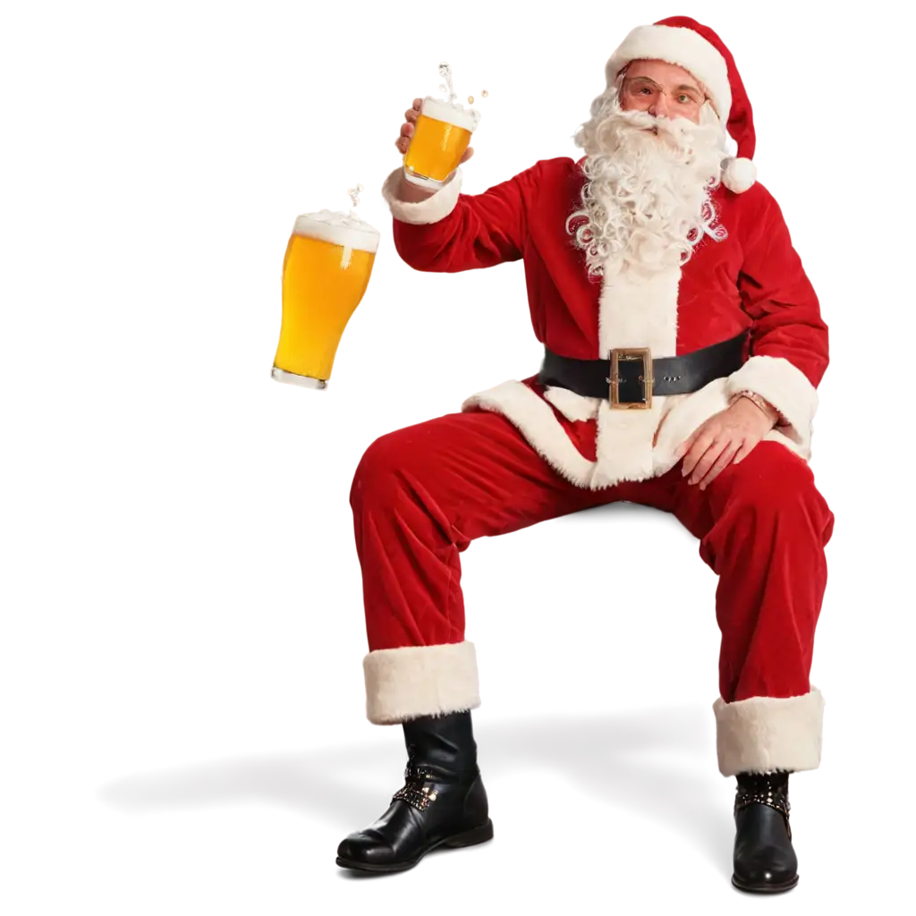 Santa-Claus-Drinking-Beer-PNG-Perfect-for-HolidayThemed-Flyers-and-Promotions