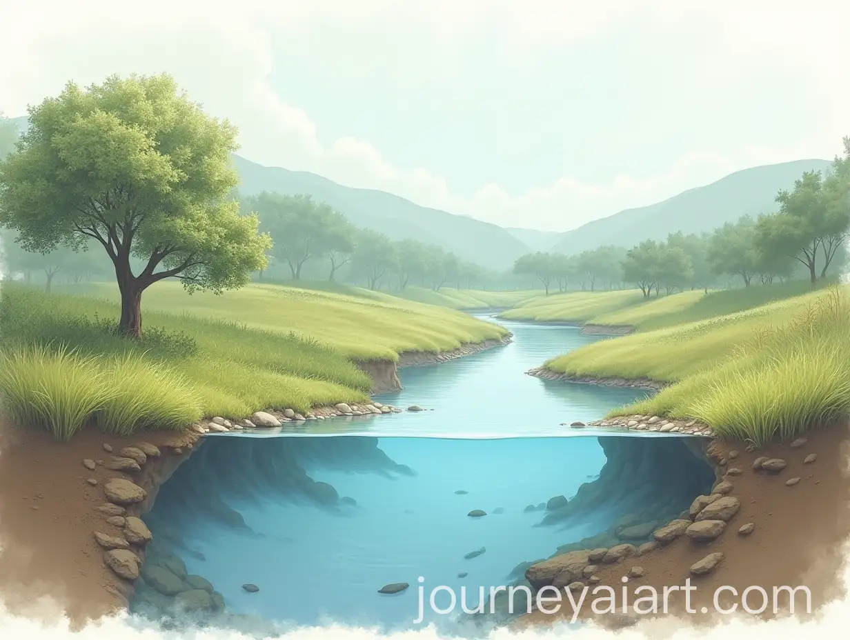 Diagram-of-a-Shallow-Natural-Stream-in-a-Flat-Landscape