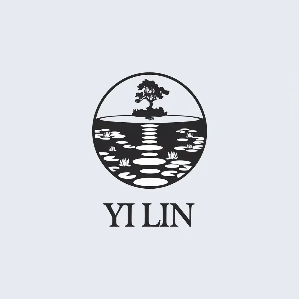 LOGO Design for Yi Lin Sunken Garden Theme with Minimalistic Style for Internet Industry