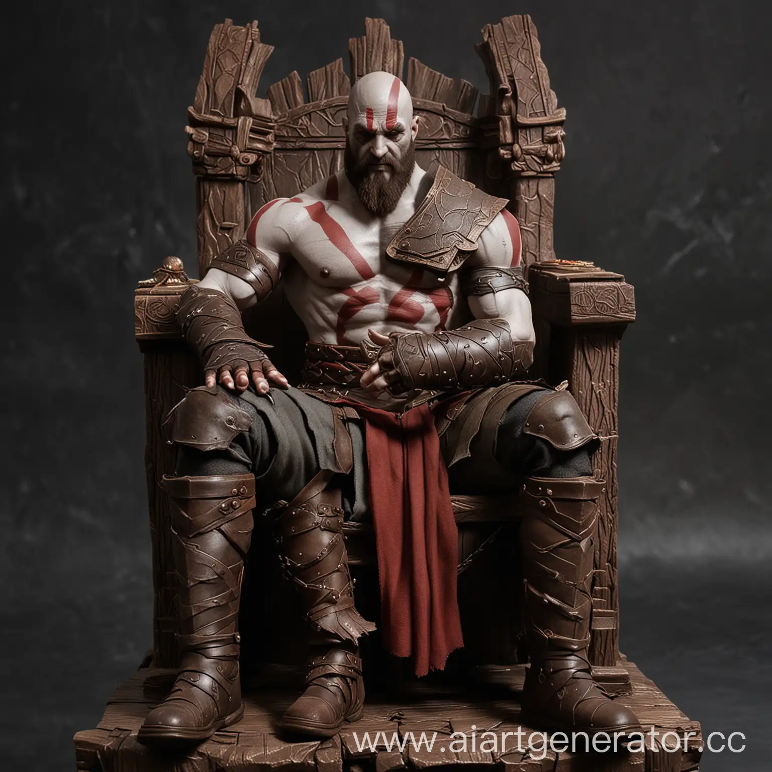 Kratos-Sitting-on-Throne