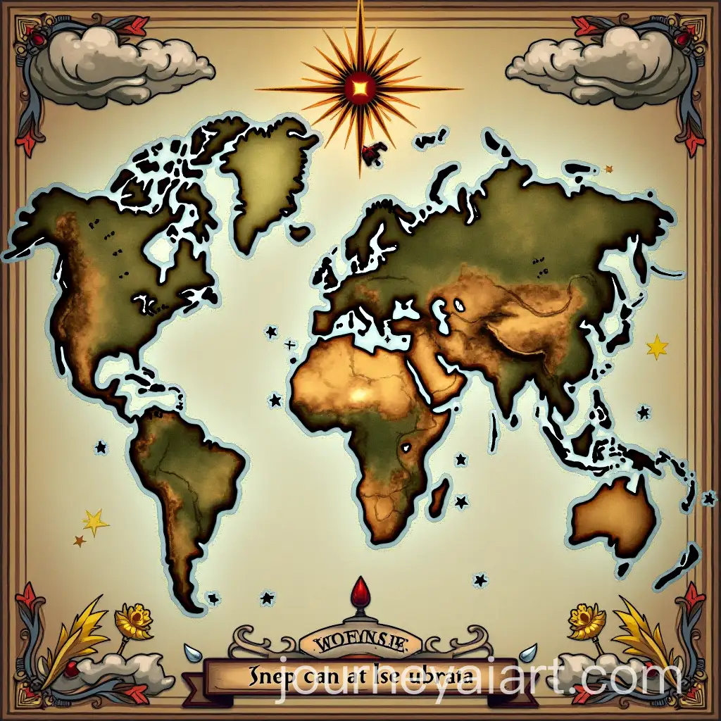 Tarot-World-Map-Illustration-with-Symbolic-Imagery