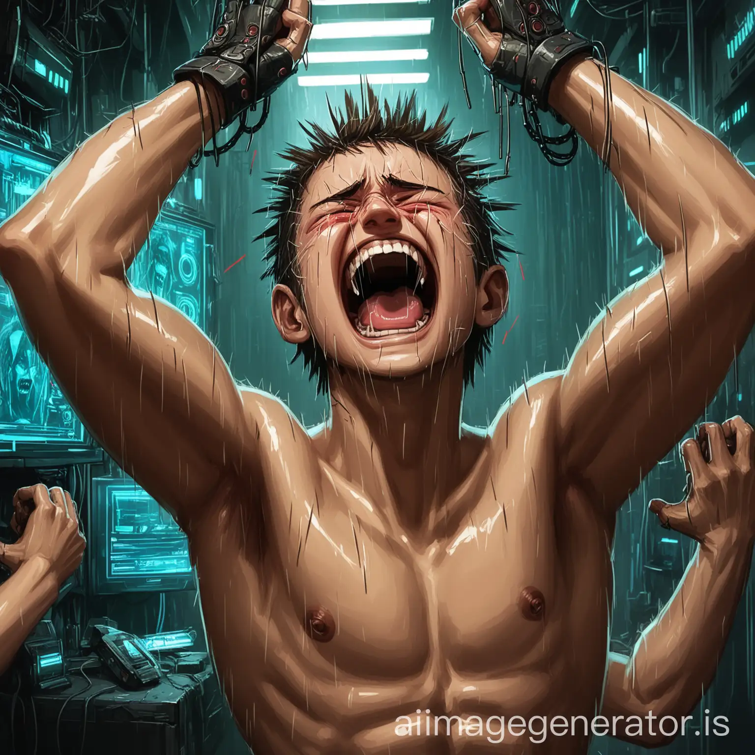 Teenage-Boy-Endures-Tickling-Torture-Cyberpunk-Style-Laughing-Scene