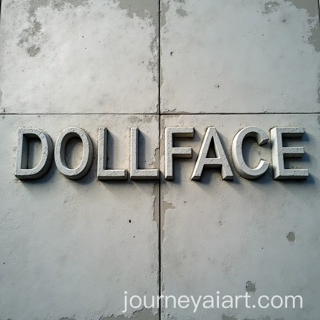 Overhead-View-of-DOLLFACE-Carved-in-Concrete-with-Intersecting-Knife-Marks