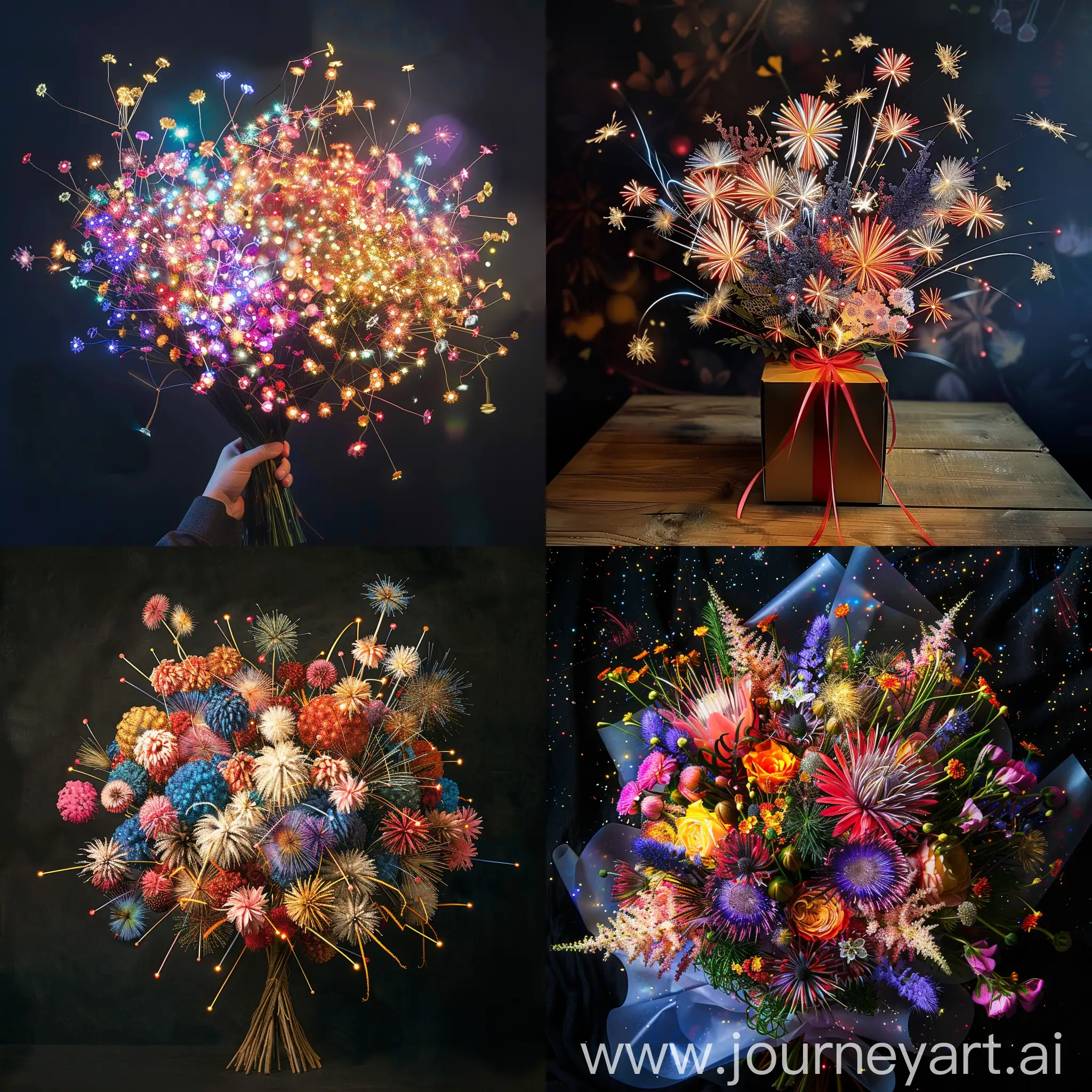 Vibrant-Bouquet-of-Fireworks-Packages-Displayed-in-Celebration