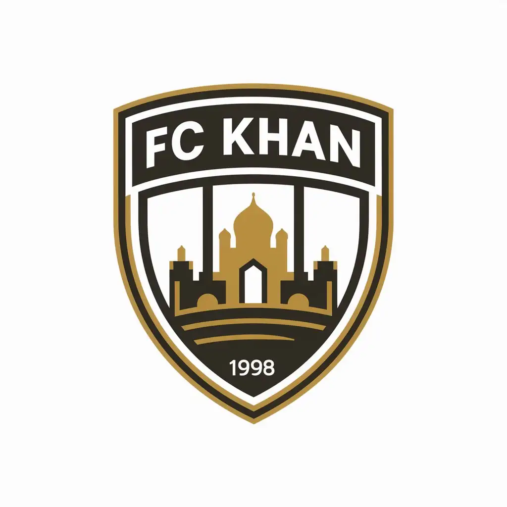 LOGO Design for FC KHAN Uzbekistan 1998 Old City Theme in Sports Fitness Industry