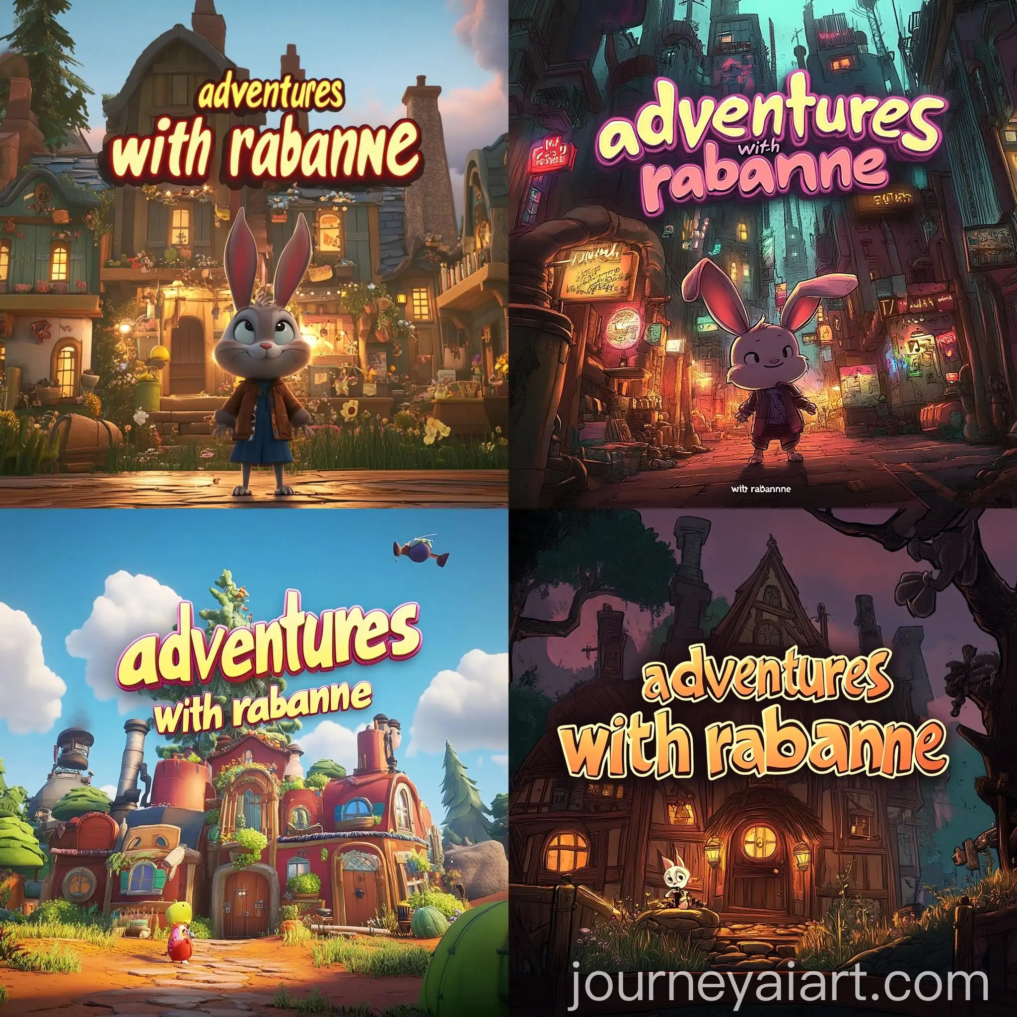 Adventures-with-Rabanne-Title-Screen-in-the-Style-of-Nickelodeons-Roccos-Modern-World